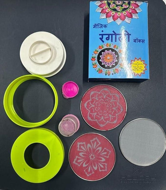 Rangoli Making Kit™ Includes Magic Tool (4 inch) Random Design