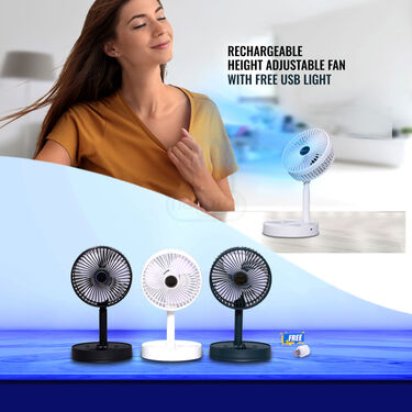 Powerful Rechargeable High Speed Table Desk Fan