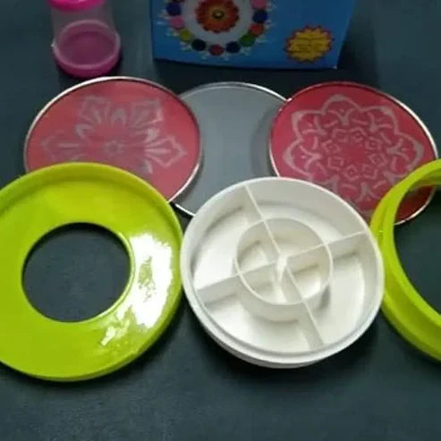 Rangoli Making Kit™ Includes Magic Tool (4 inch) Random Design